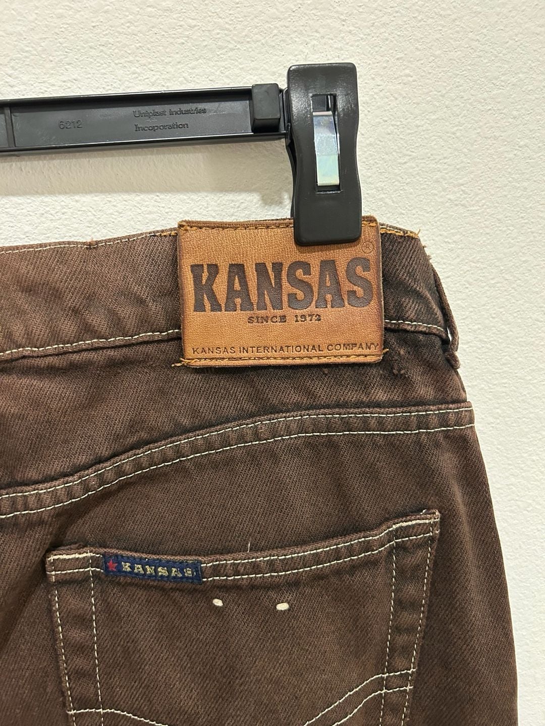 Kansas Jeans Size 36 Brown Pleated Pants 7