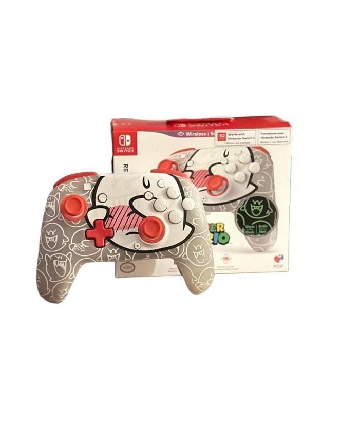 PDP Super Mario Boo Rematch Glow Wireless Controller for Nintendo Switch 6