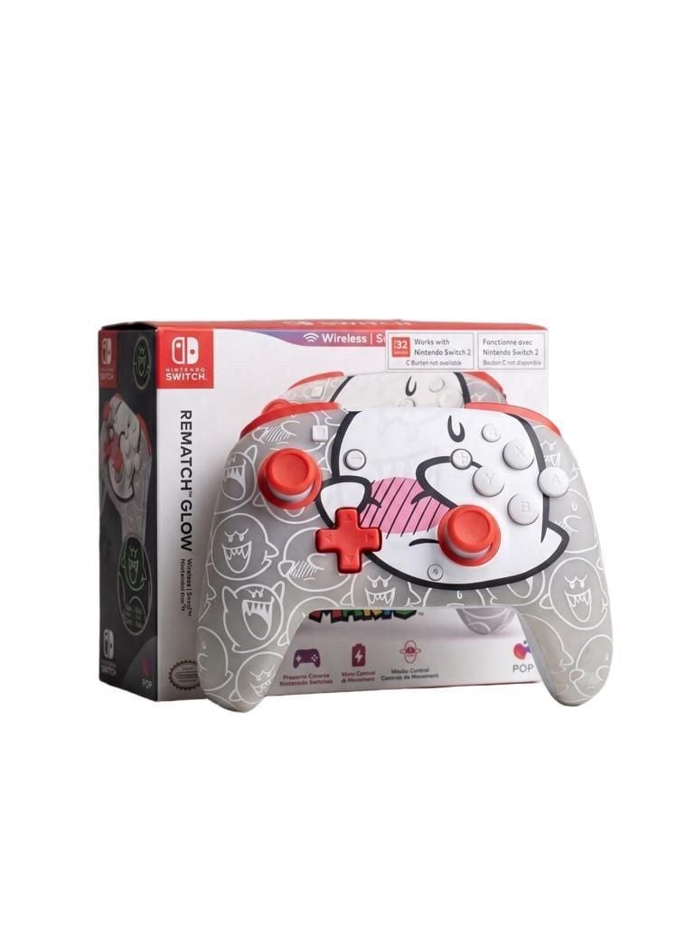 PDP Super Mario Boo Rematch Glow Wireless Controller for Nintendo Switch 9