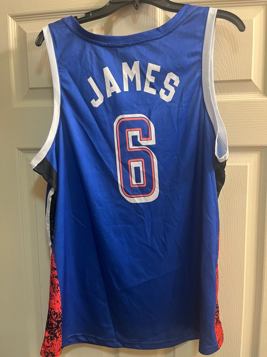 Team USA LeBron James Basketball Jersey Size M Blue #6 4