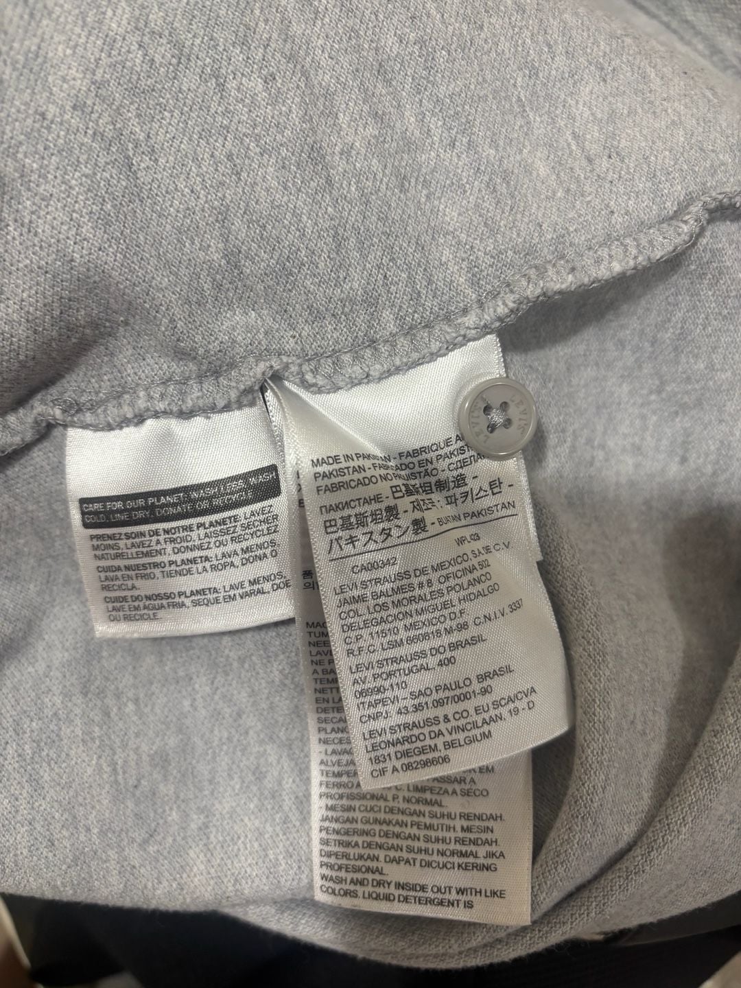 Levi’s Men’s Gray Short Sleeve Piqué Polo Shirt Size Medium 7
