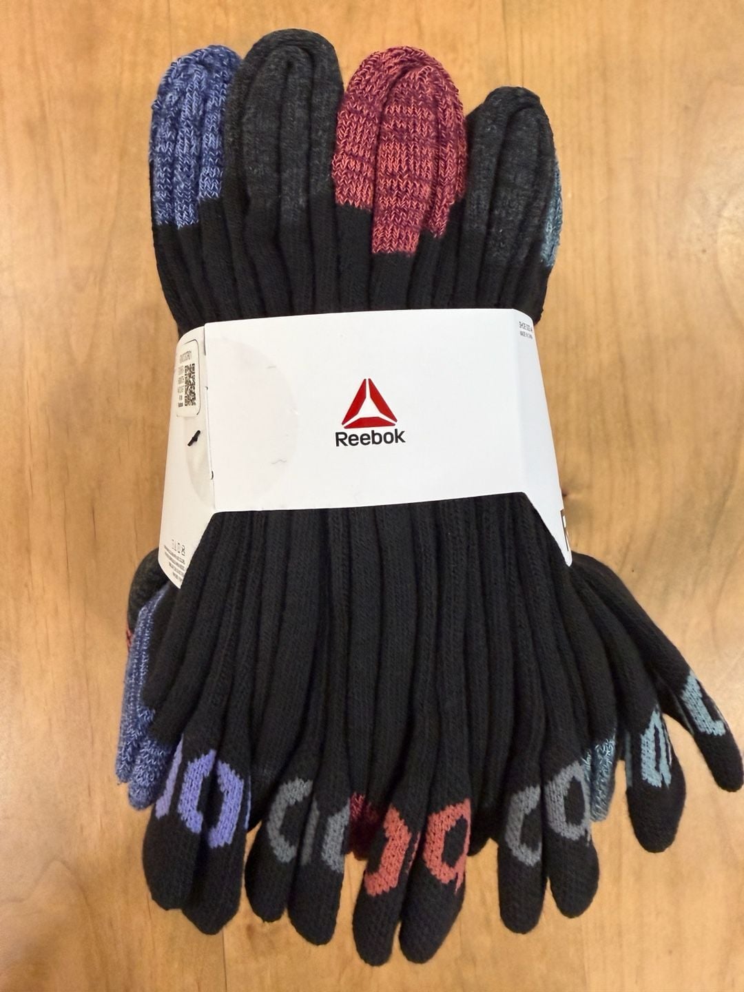 Reebok Pro Series Crew Socks Size 4-9 10-Pack Black New 4
