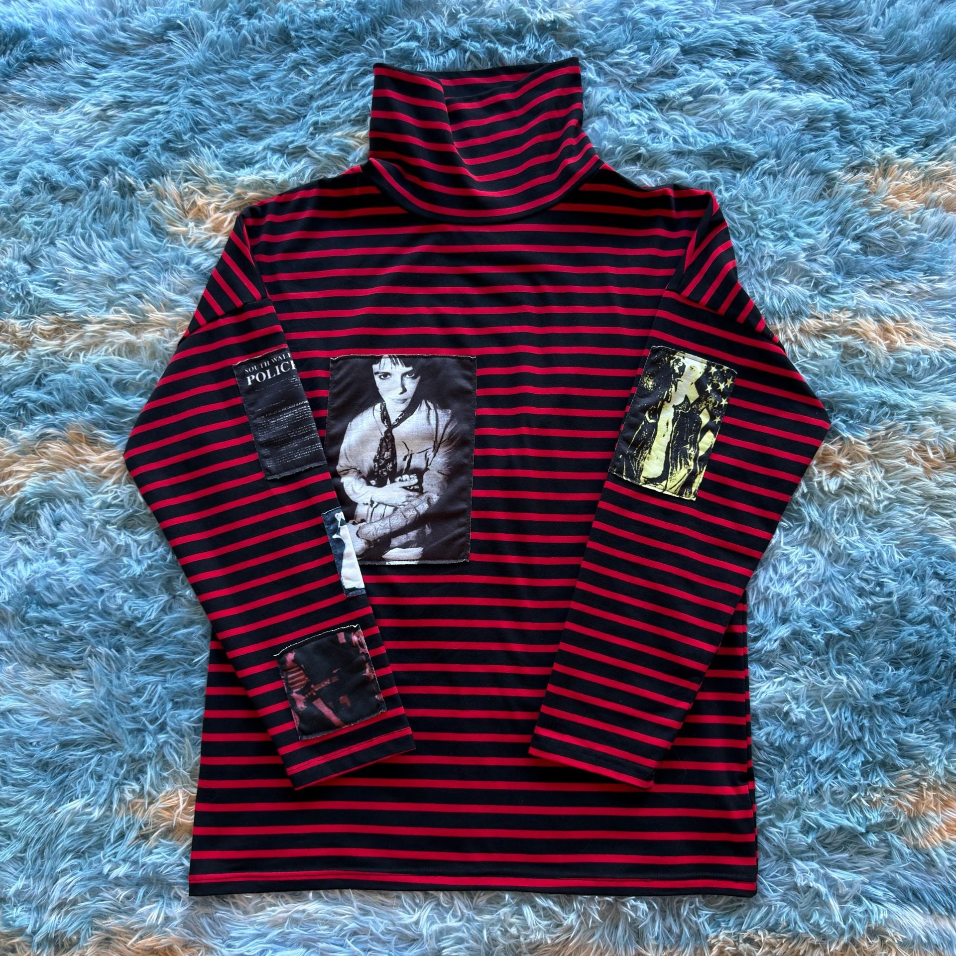 Raf Simons Autumn-Winter 2003-2004 Patched Turtleneck Size M 2