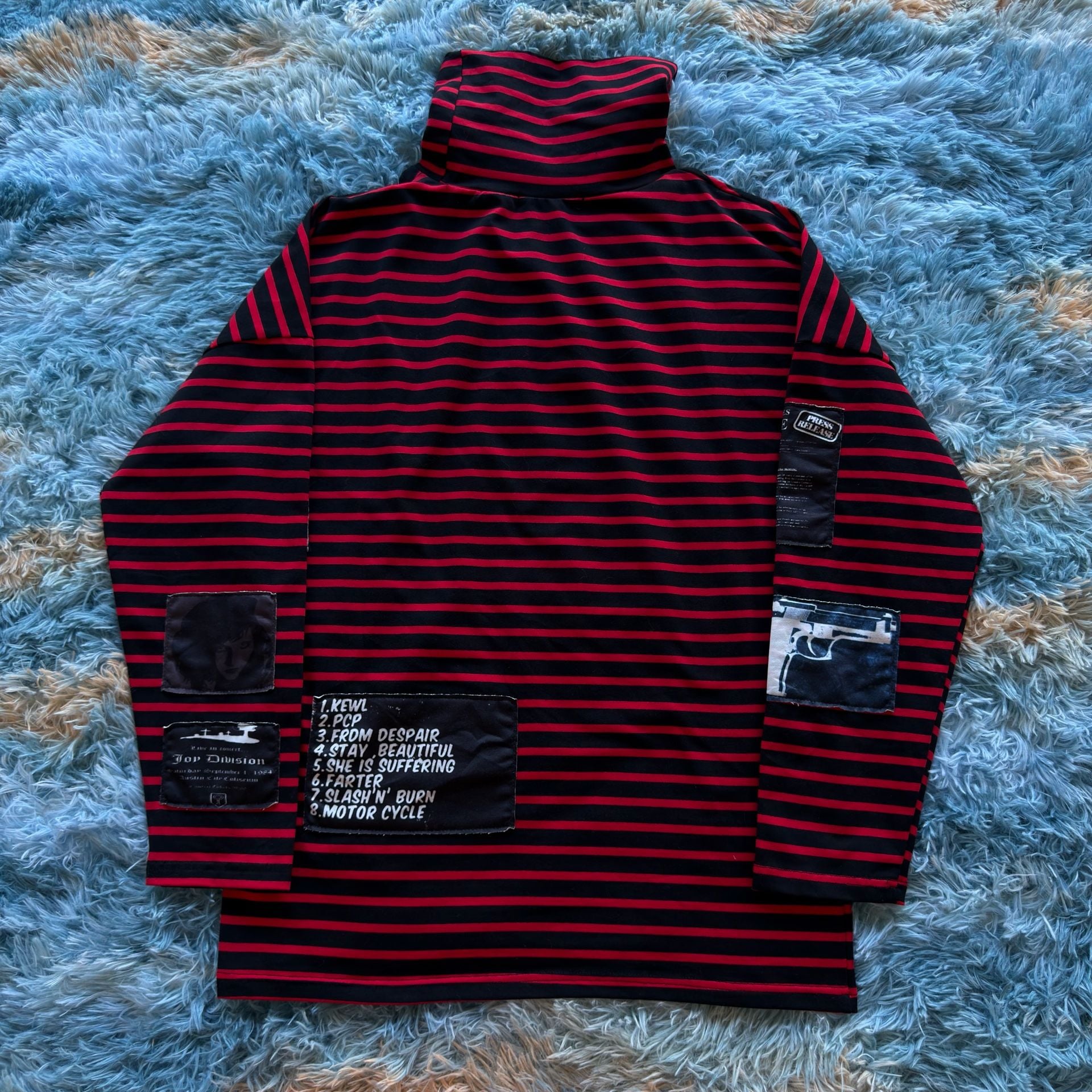 Raf Simons Autumn-Winter 2003-2004 Patched Turtleneck Size M 5