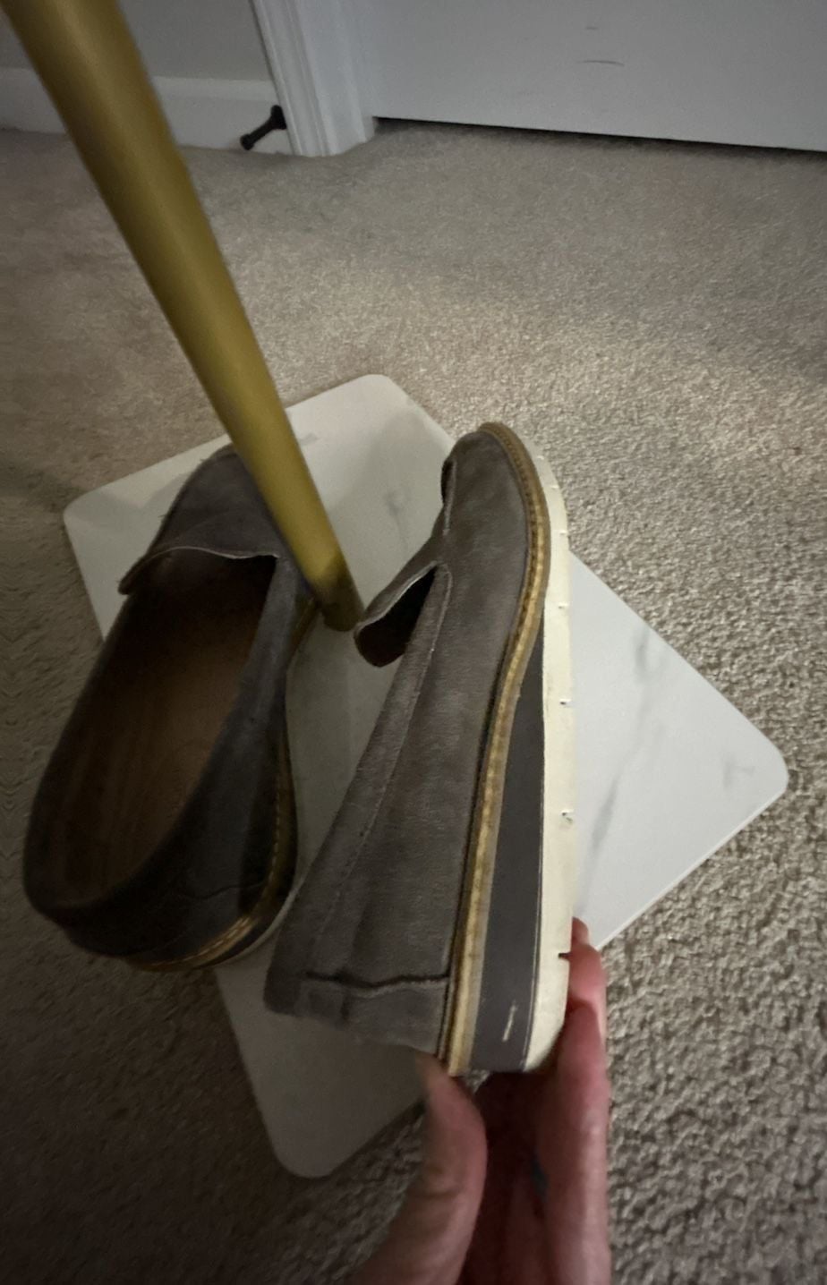 Adam Tucker Grey Suede Loafer 7
