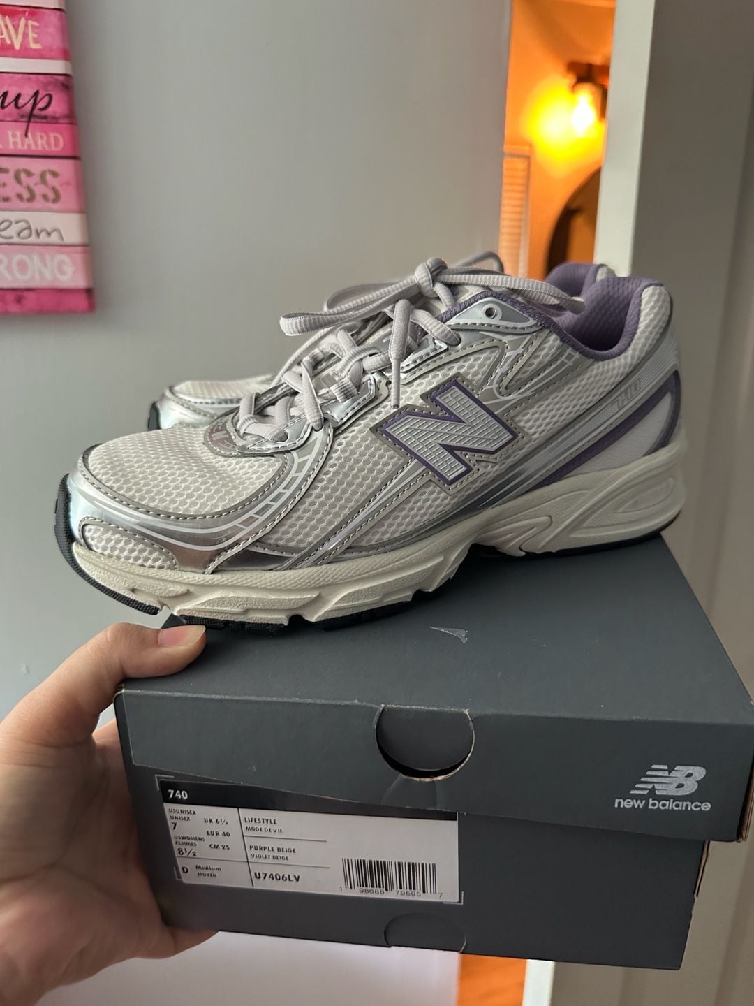 New Balance 740 White Purple 10