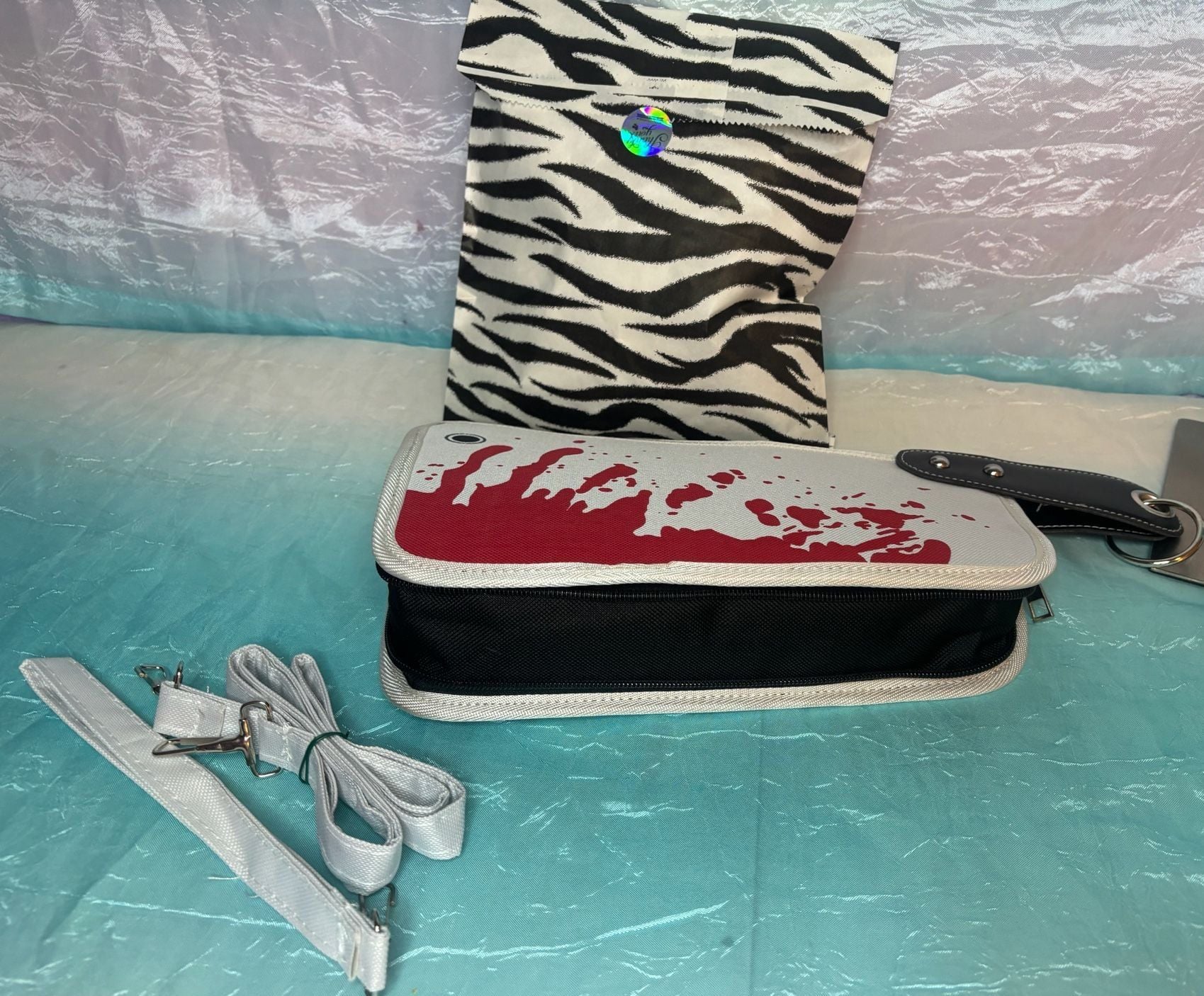 Bloody Cleaver Clutch Purse Halloween and mystery bag of fun accessories! 3
