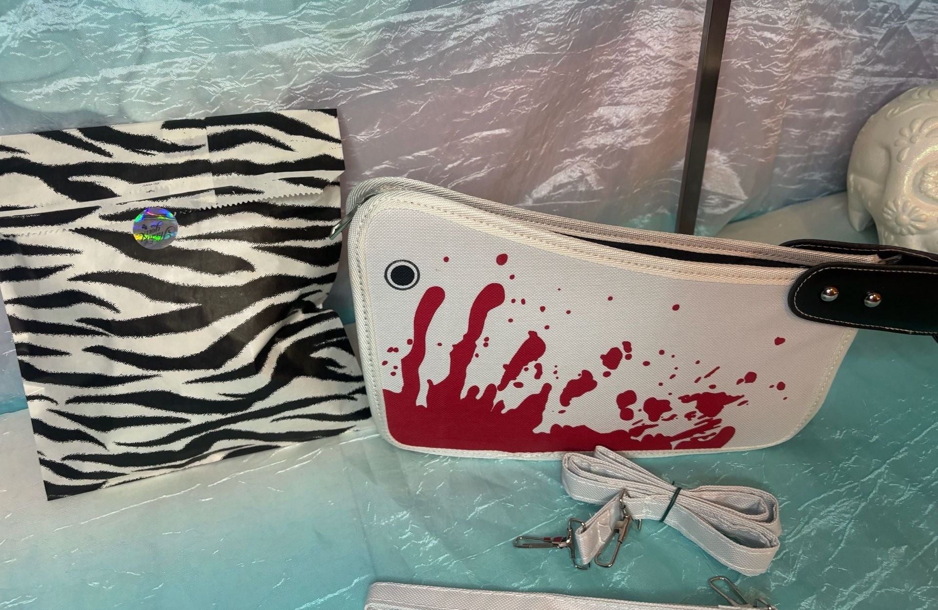 Bloody Cleaver Clutch Purse Halloween and mystery bag of fun accessories! 2