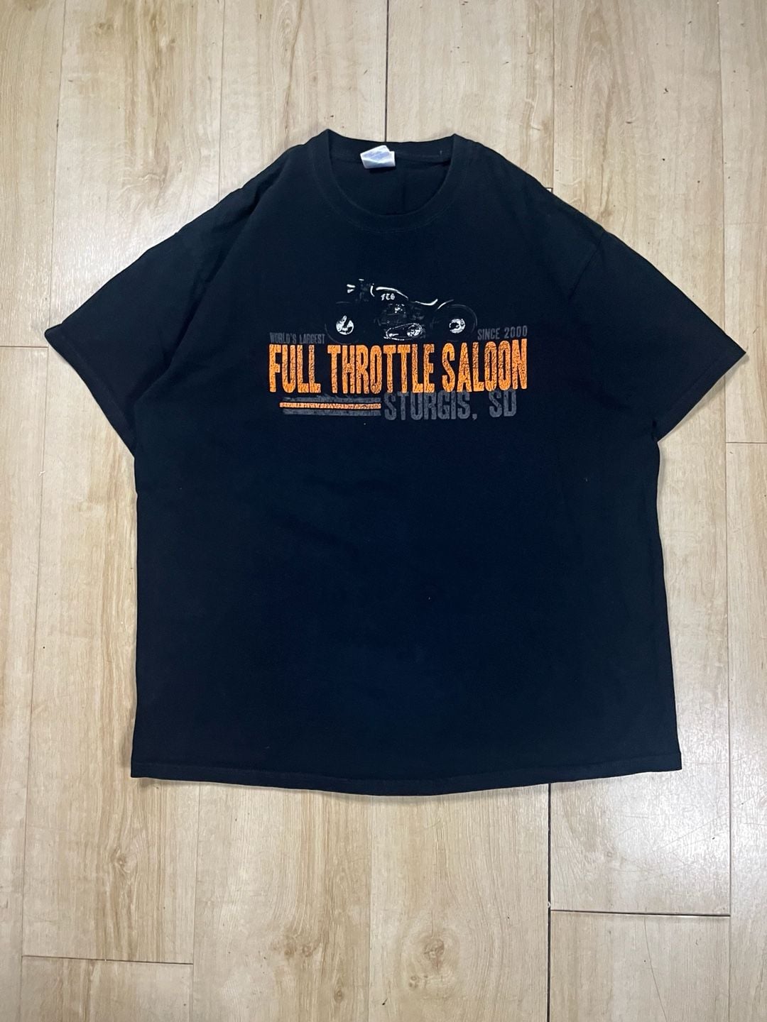 Gildan Full Throttle Saloon Sturgis SD T-Shirt Size XL Black 2