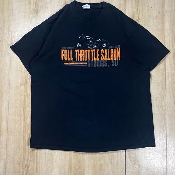 Gildan Full Throttle Saloon Sturgis SD T-Shirt Size XL Black