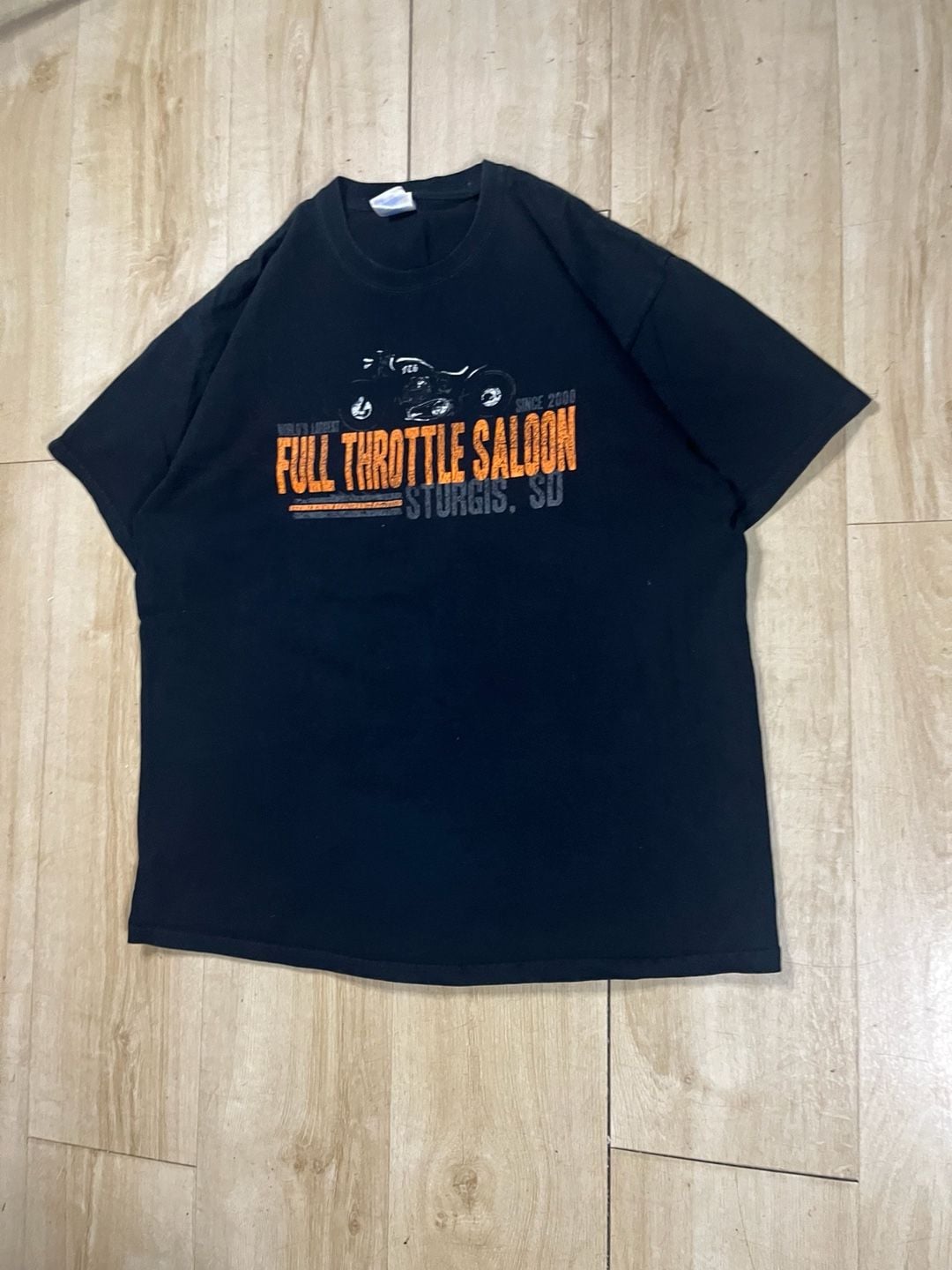 Gildan Full Throttle Saloon Sturgis SD T-Shirt Size XL Black 3