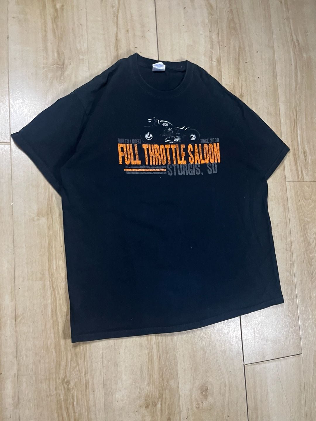 Gildan Full Throttle Saloon Sturgis SD T-Shirt Size XL Black 4