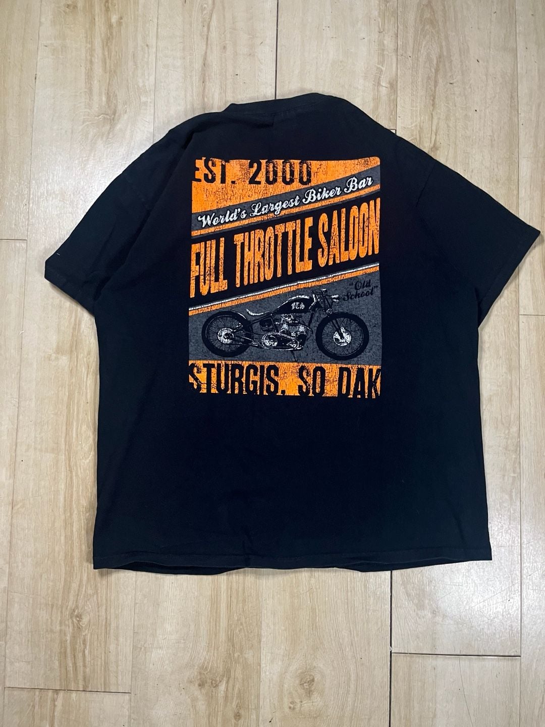 Gildan Full Throttle Saloon Sturgis SD T-Shirt Size XL Black 6