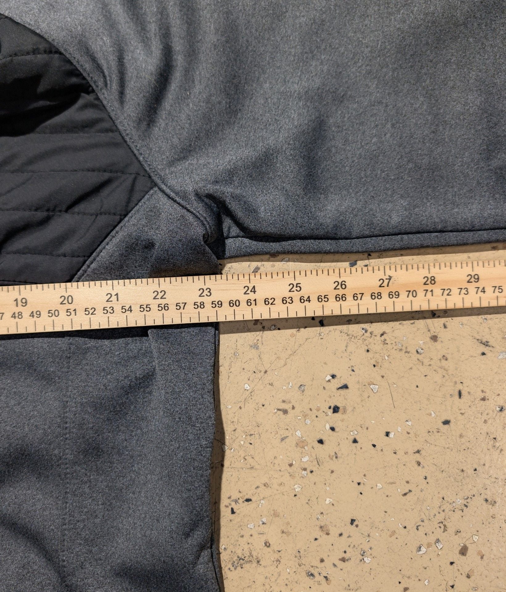 CSG Defender Full Zip Hoodie Size XL Gray Black Quilted Hybrid Jacket 5
