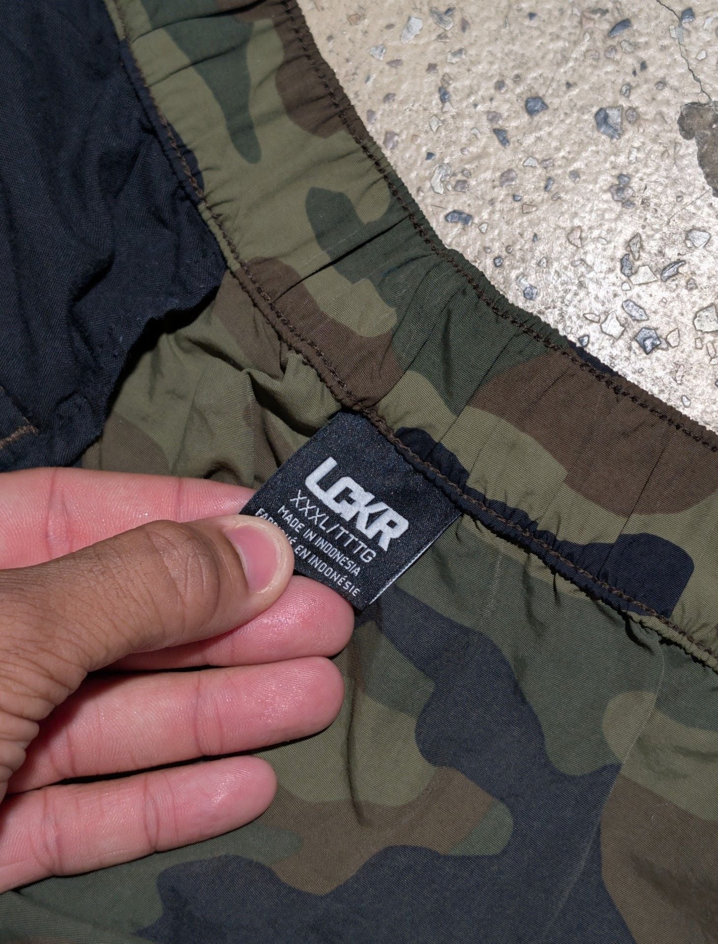 LCKR Cargo Pants Size xl Camouflage Drawstring 4