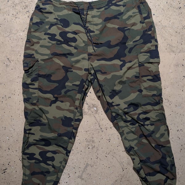 LCKR Cargo Pants Size xl Camouflage Drawstring
