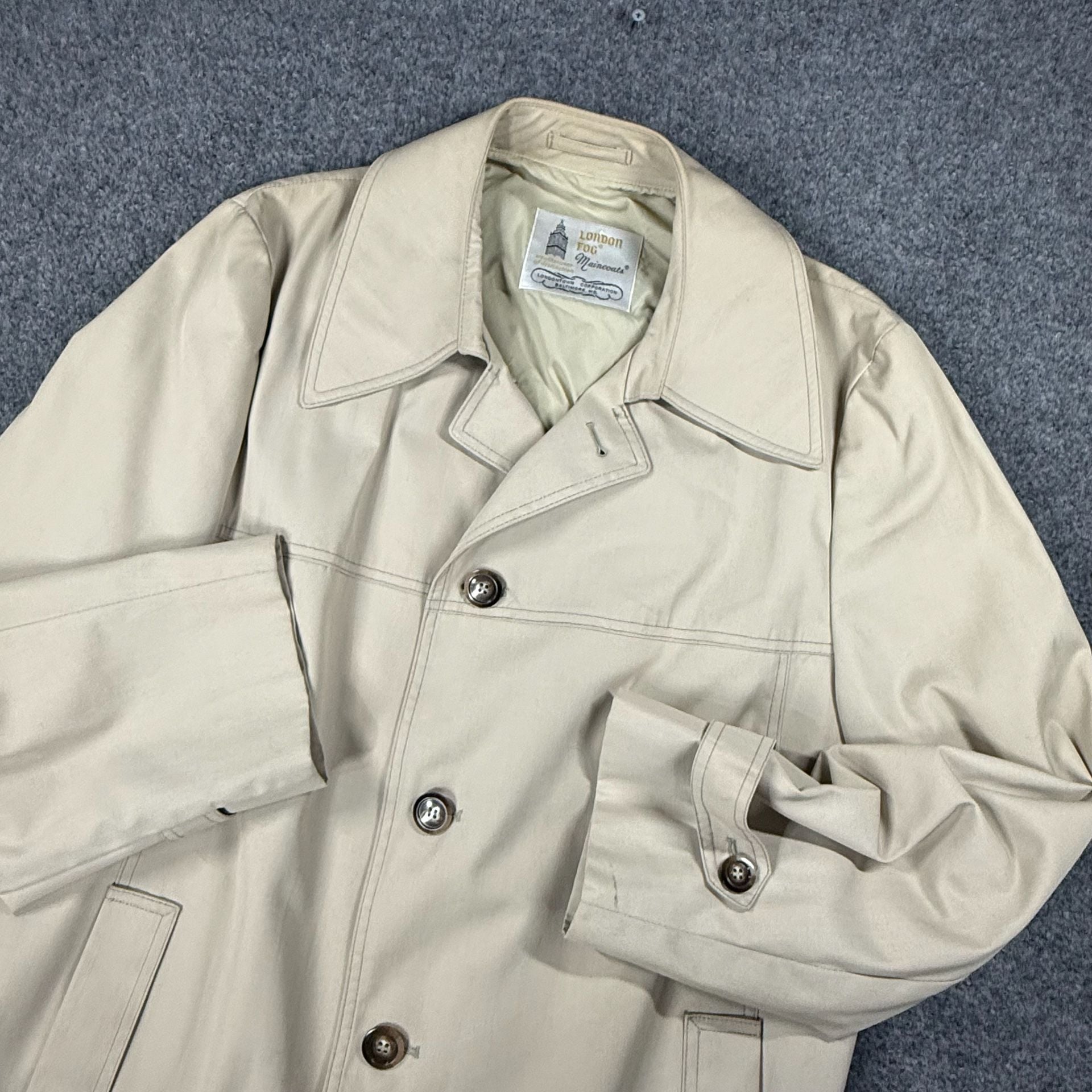 London Fog Maincoats Trench Coat Beige 2