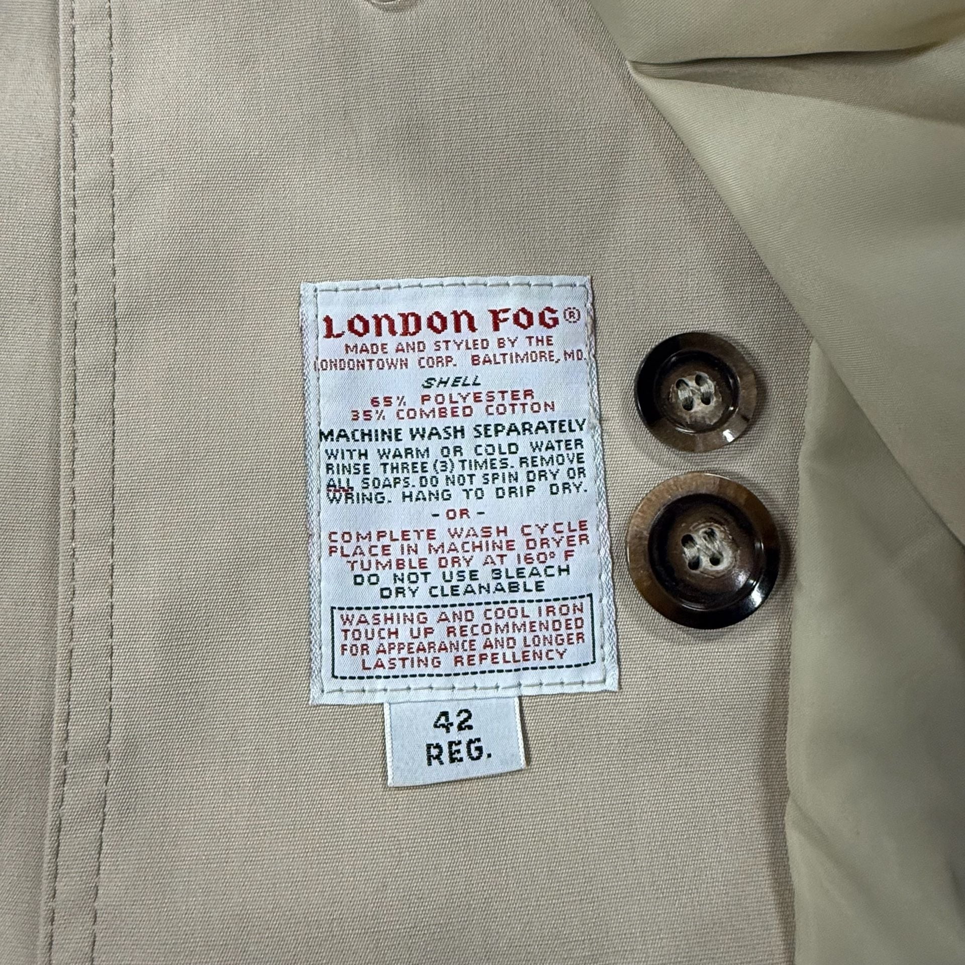 London Fog Maincoats Trench Coat Beige 8