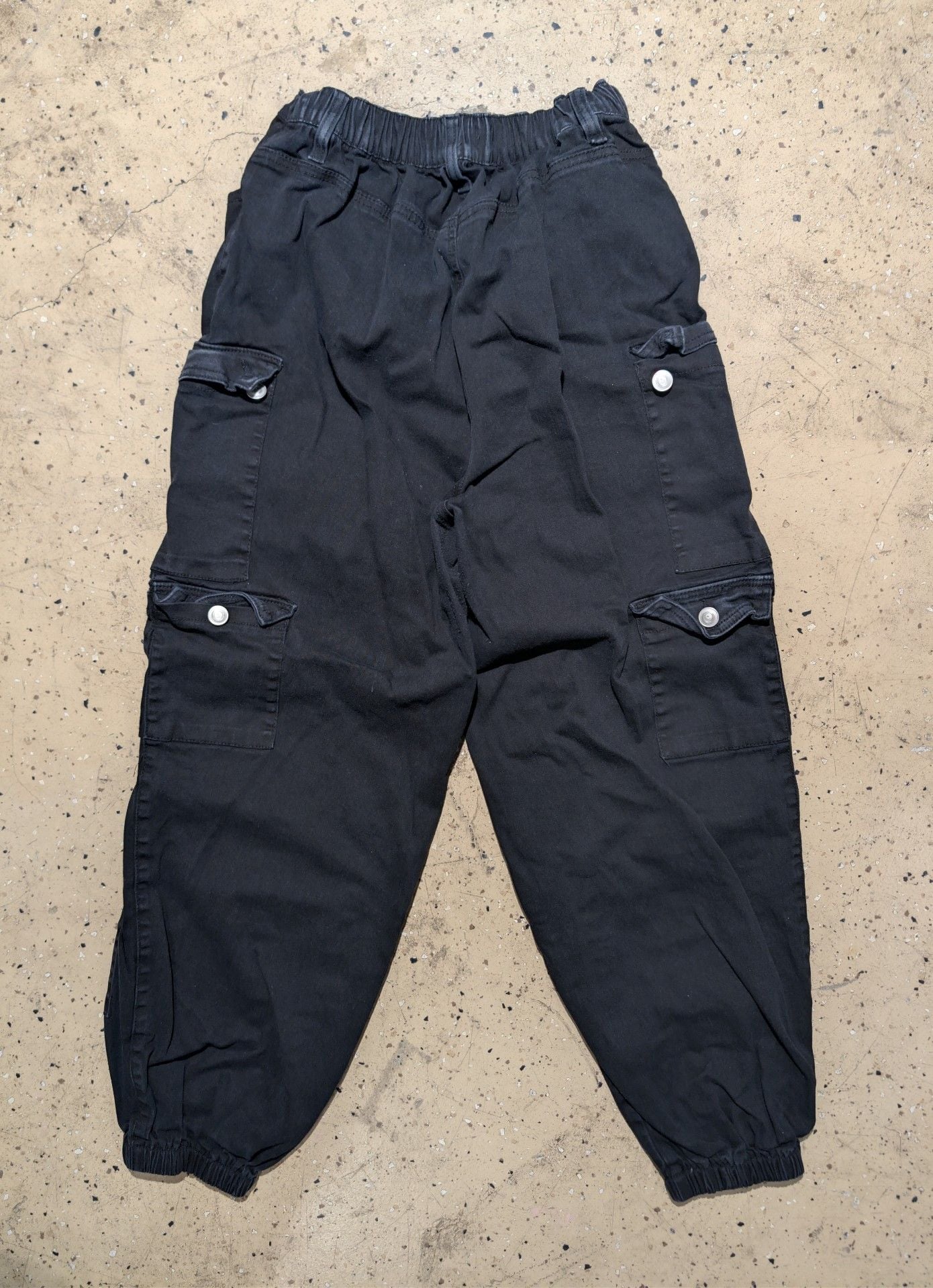 Rue21 Cargo Pants Size 14 Black Multi-Pocket Jogger Utility 3