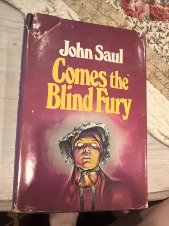 Comes the Blind Fury by John Saul (1980) Hardcover Horror Novel 1
