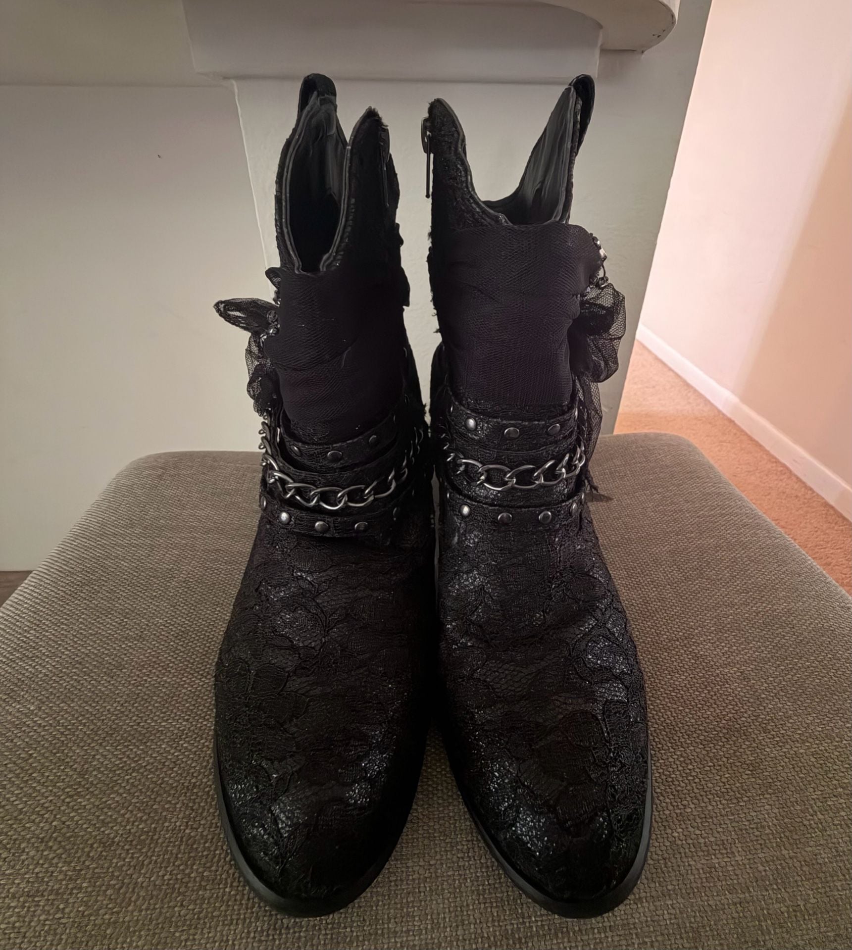Not Rated Bottines Midas Ankle boots black with sparkles 9.5 4
