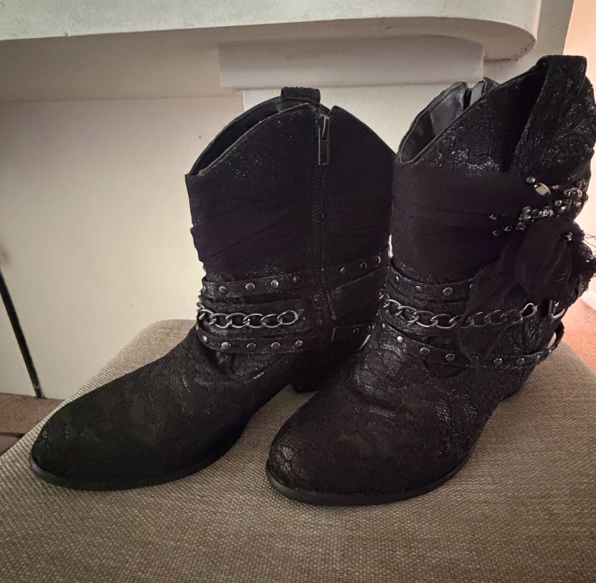 Not Rated Bottines Midas Ankle boots black with sparkles 9.5 5