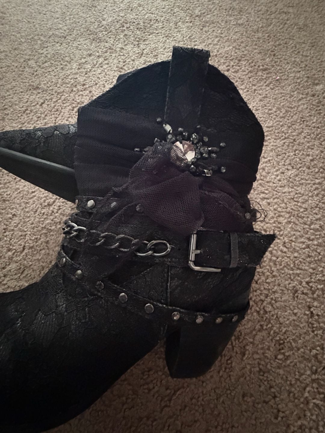 Not Rated Bottines Midas Ankle boots black with sparkles 9.5 6