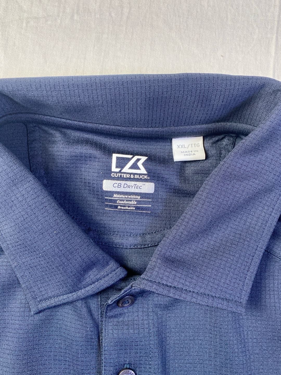 Cutter & Buck Ryder Cup 2016 Hazeltine Golf Polo Size XXL Blue DryTec 4