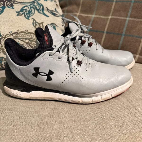 Under Armour HOVR Drive Fade Golf Shoes Size 9 Gray Black