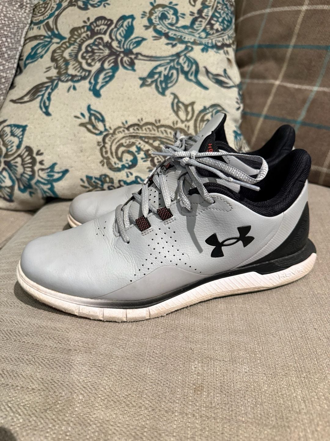Under Armour HOVR Drive Fade Golf Shoes Size 9 Gray Black 4
