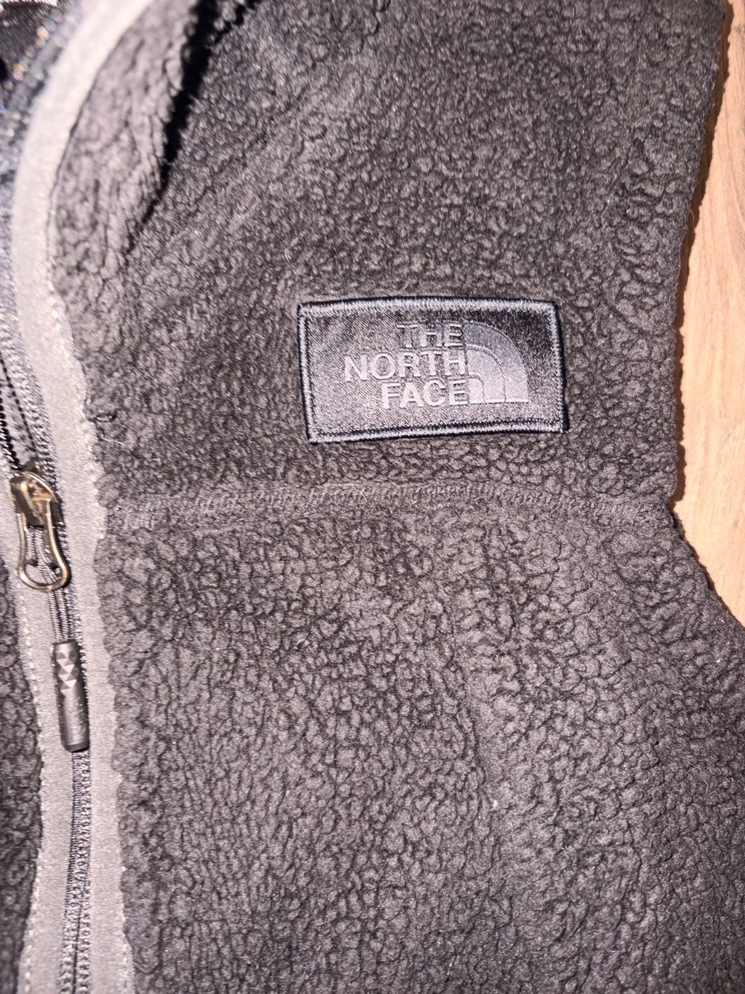 The North Face Campshire Fleece Vest Size S Black Sherpa Full Zip 3