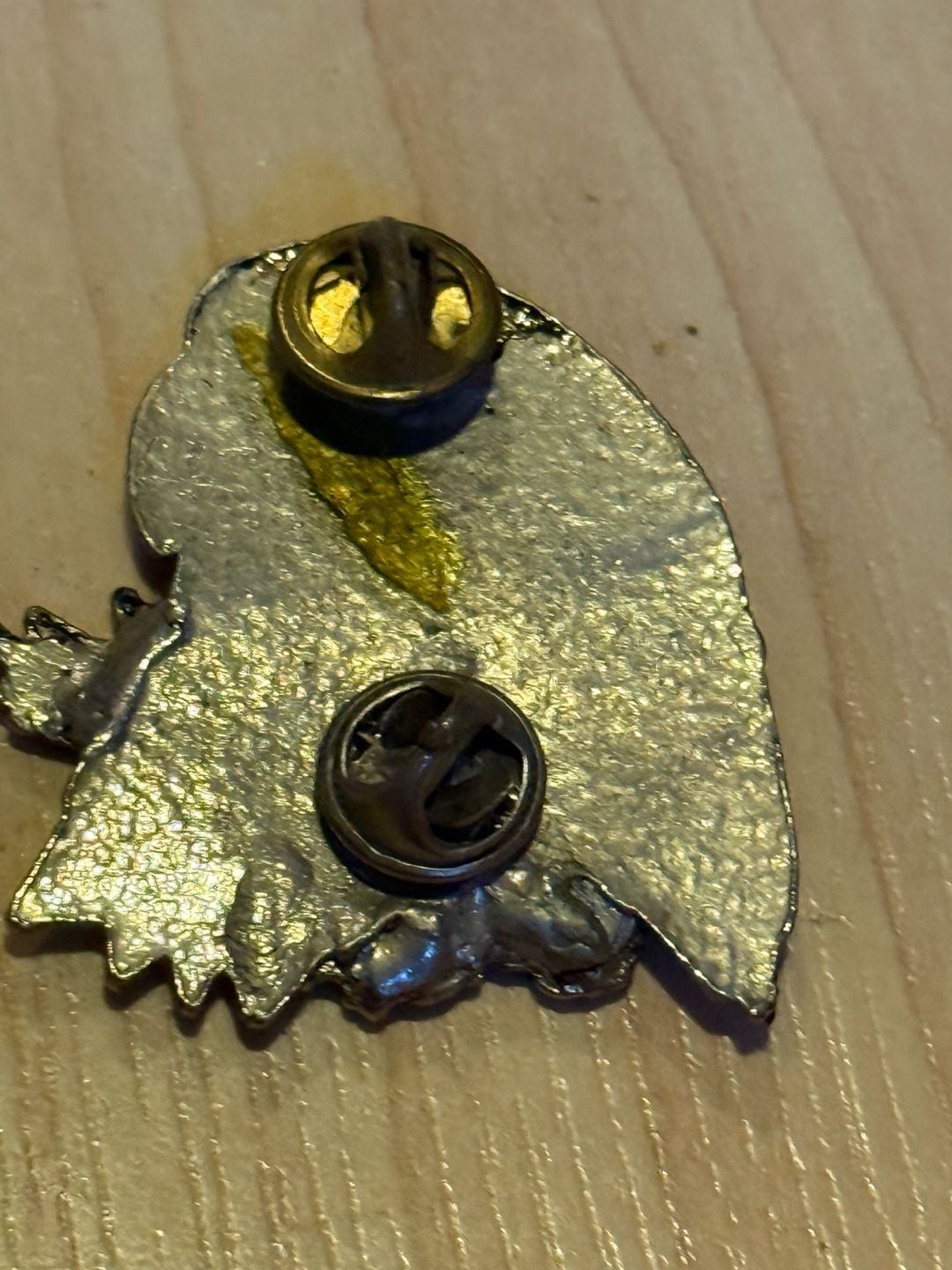 Vintage EGE Eagle Head Pewter Lapel Pin 3