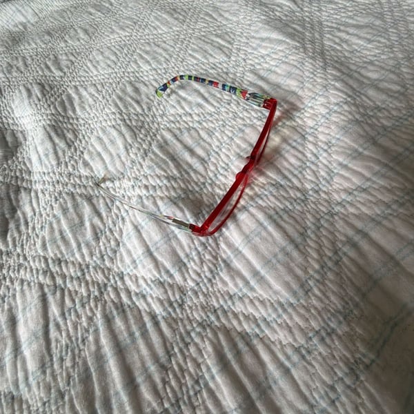Peepers by PeeperSpecs Reading Glasses +1.50 Red Multi-Pattern