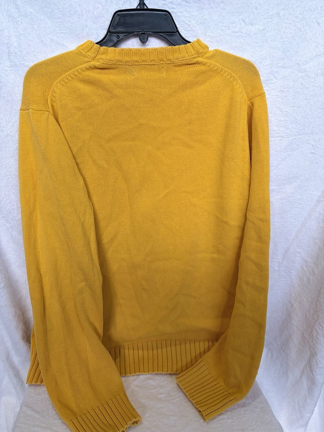 Nautica Cotton Sweater Size M Yellow Crewneck 5