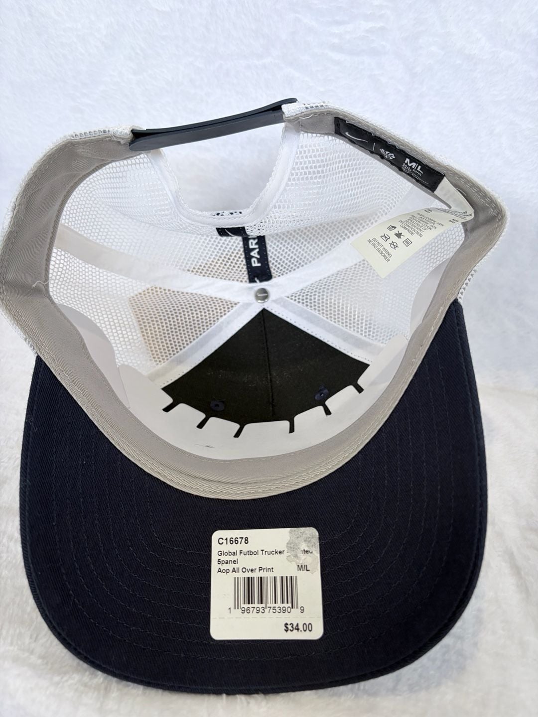 Nike Paris Saint-Germain Rise Cap Size M/L Navy Trucker Hat 7