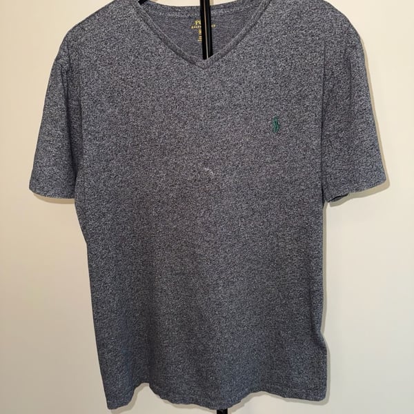Polo Ralph Lauren V-Neck T-Shirt Heather Gray-XL
