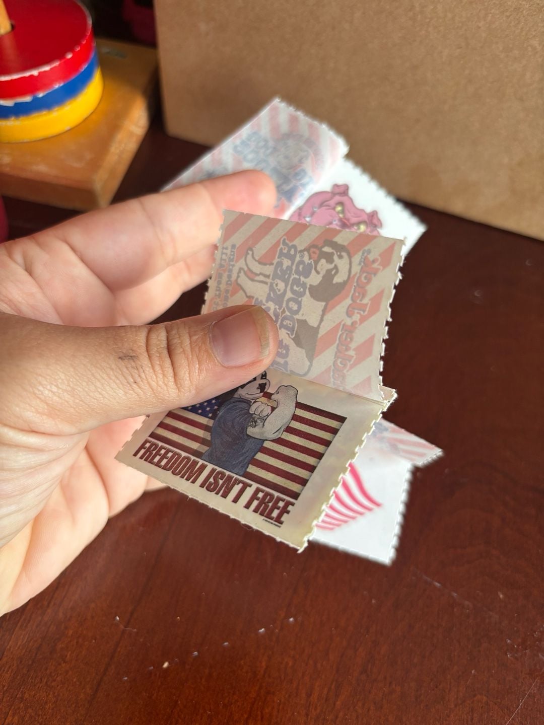 Cracker Jack Big Dog Tattoos and Stickers Lot Vintage Prize 2