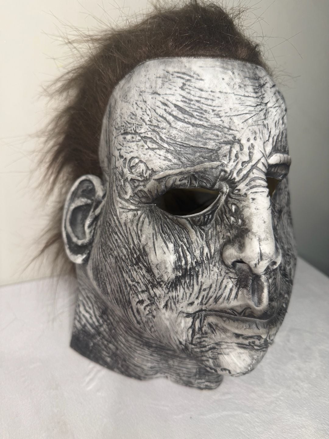 Michael Myers Style Halloween Mask Brown Hair Horror Costume Cosplay 3
