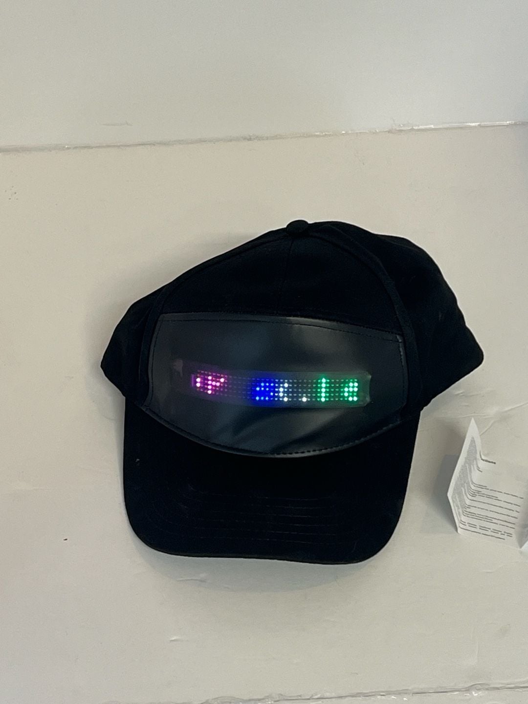 Black LED Programmable Snapback Hat / Light-Up Cap 3