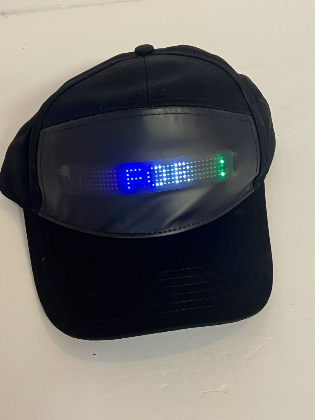 Black LED Programmable Snapback Hat / Light-Up Cap 5
