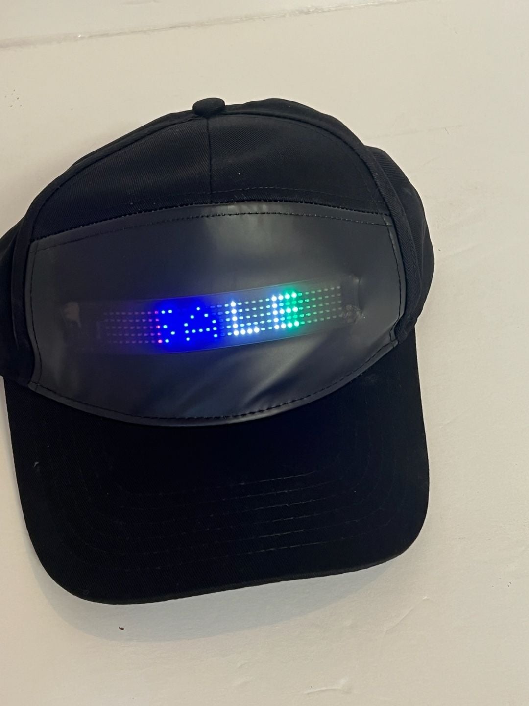 Black LED Programmable Snapback Hat / Light-Up Cap 7