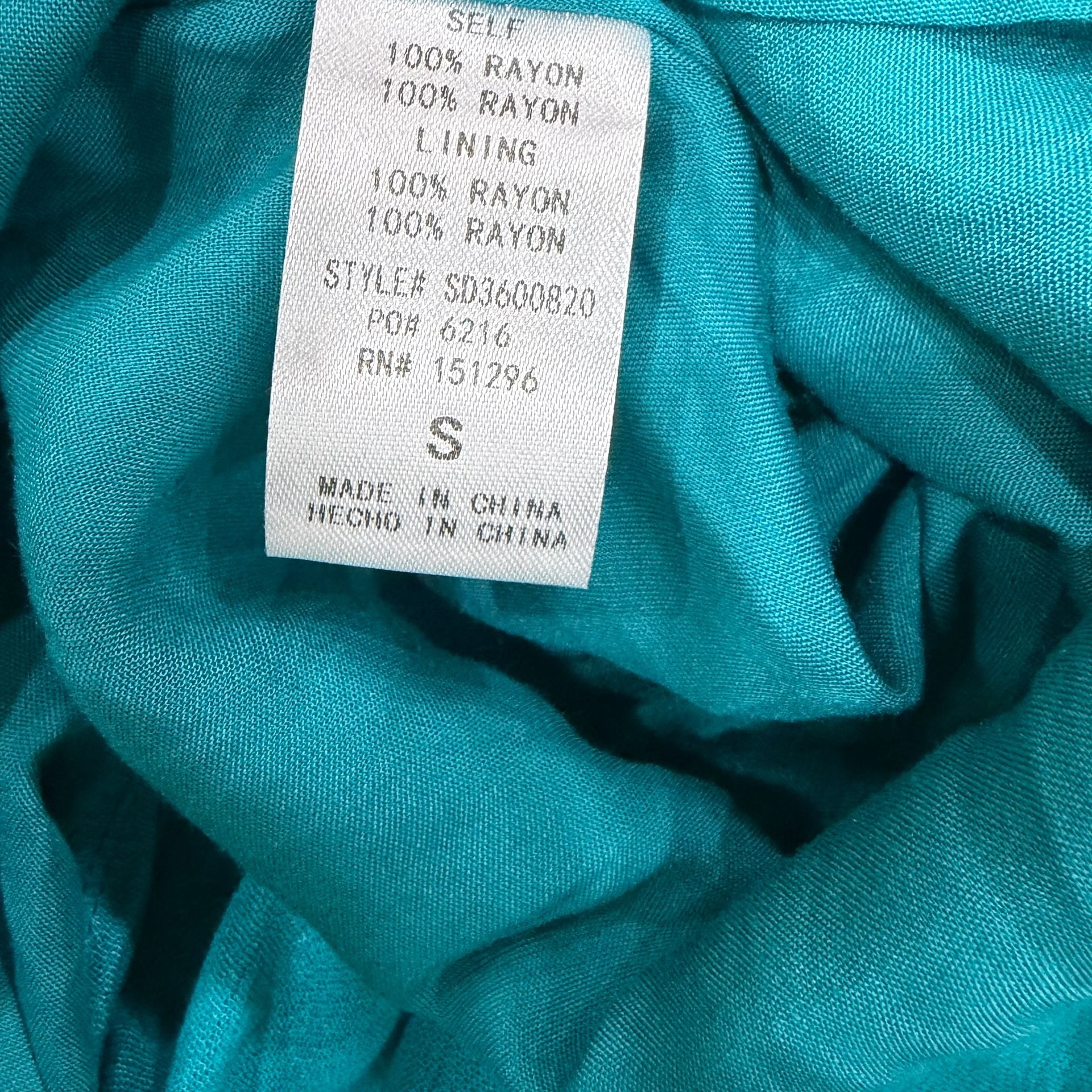 American Threads Halter Mini Dress Teal Backless High Low 11