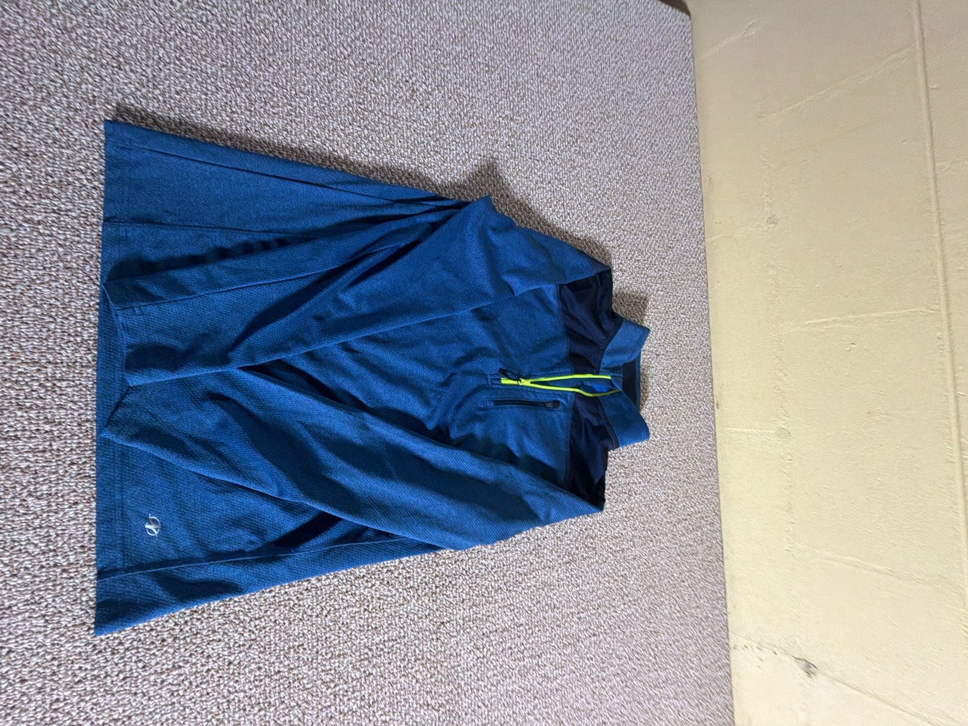 NordicTrack 1/4 Zip Pullover Size M Blue Athletic Shirt 1