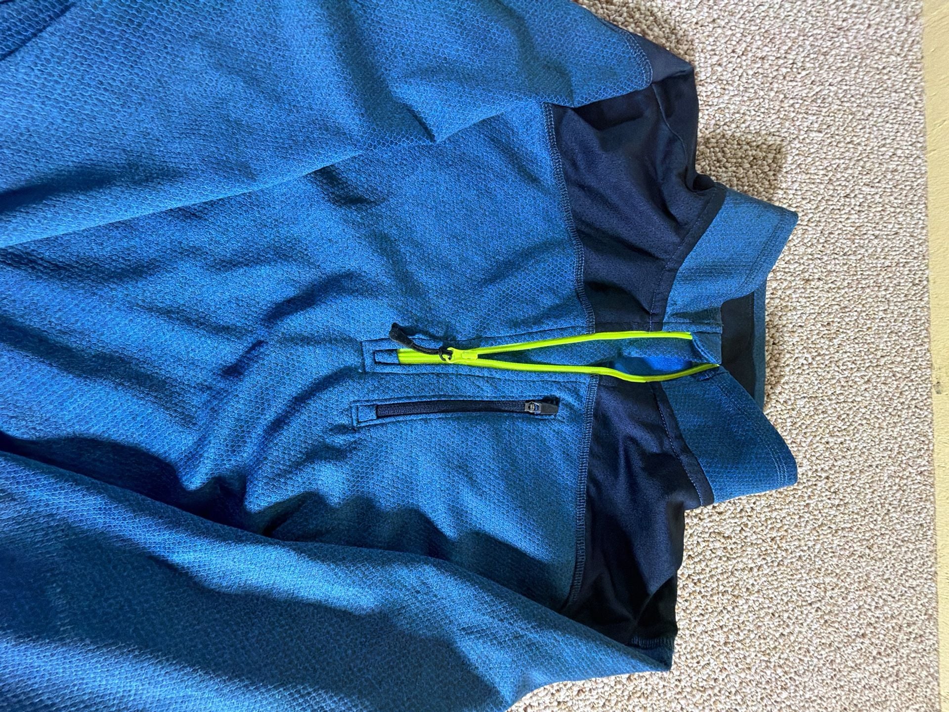 NordicTrack 1/4 Zip Pullover Size M Blue Athletic Shirt 3