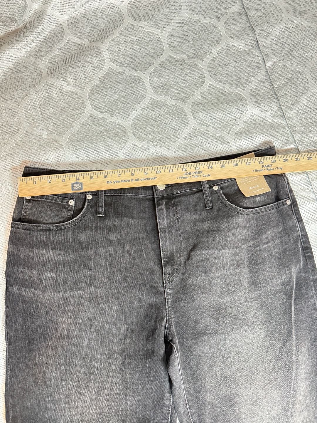Madewell The Slim Boyjean Mid Rise Black Denim Jeans 10