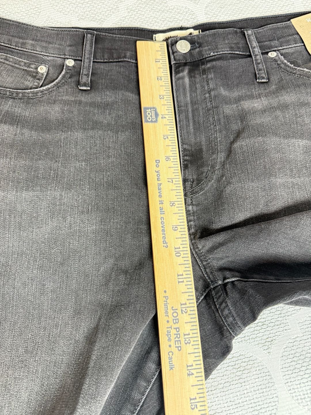 Madewell The Slim Boyjean Mid Rise Black Denim Jeans 11