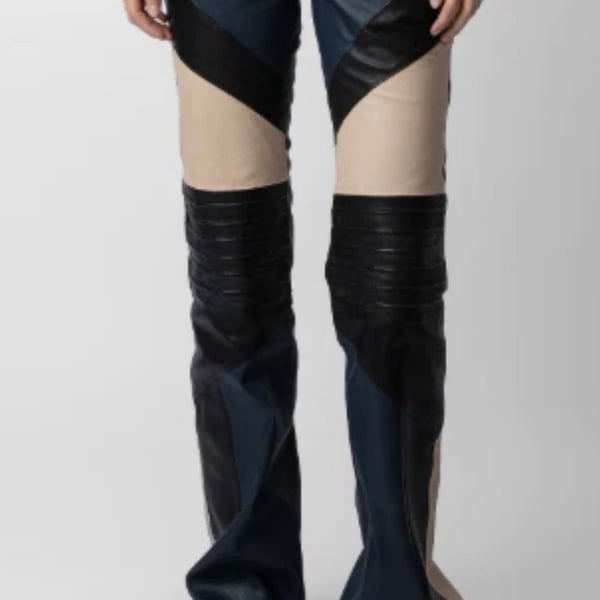 Zadig & Voltaire Paulin Leather Pants - size 42 NOIR