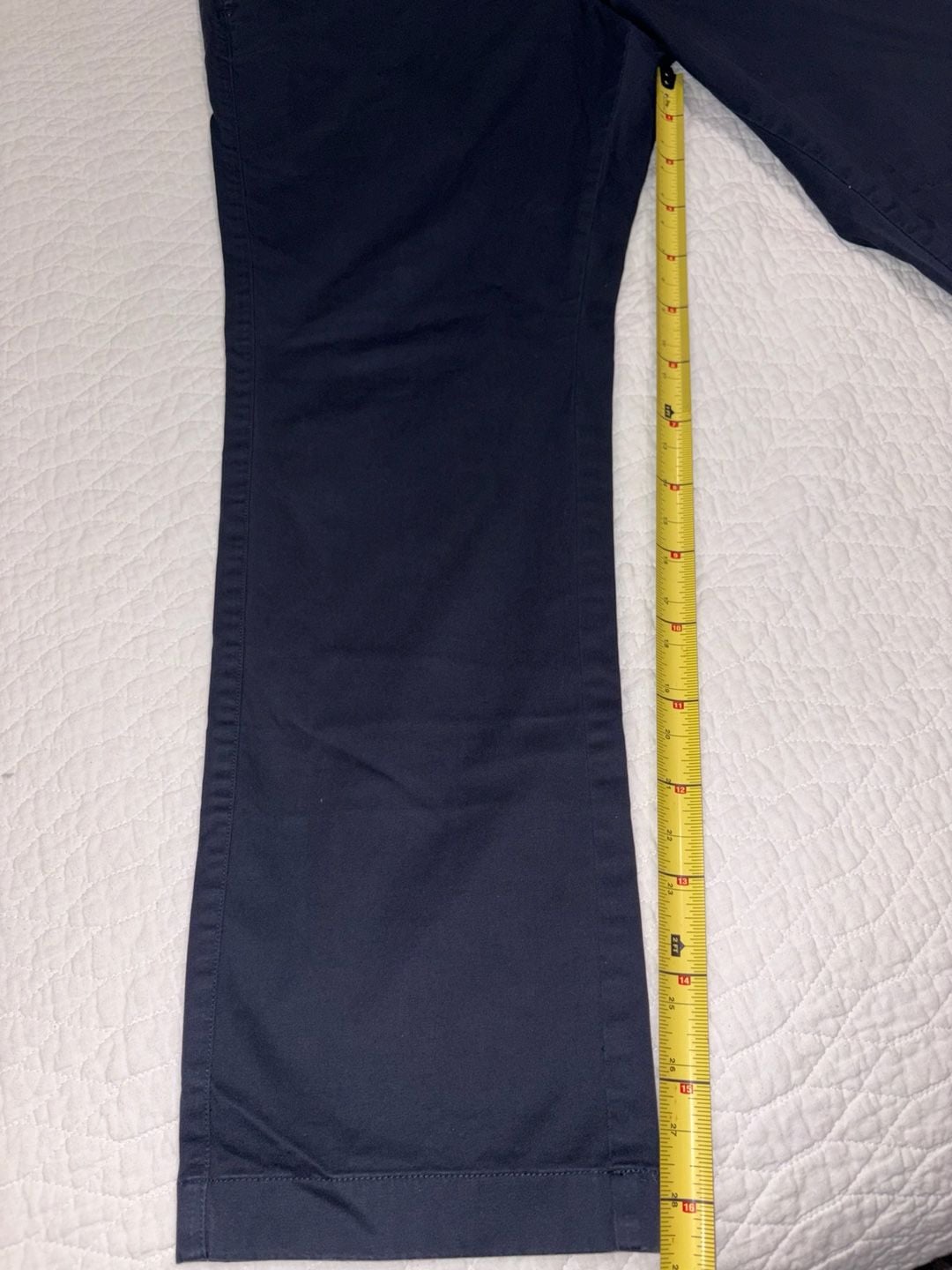 Psycho Bunny Pants Mens 38 Navy Blue Stretch Chino Golf Flat Front Cotton 3