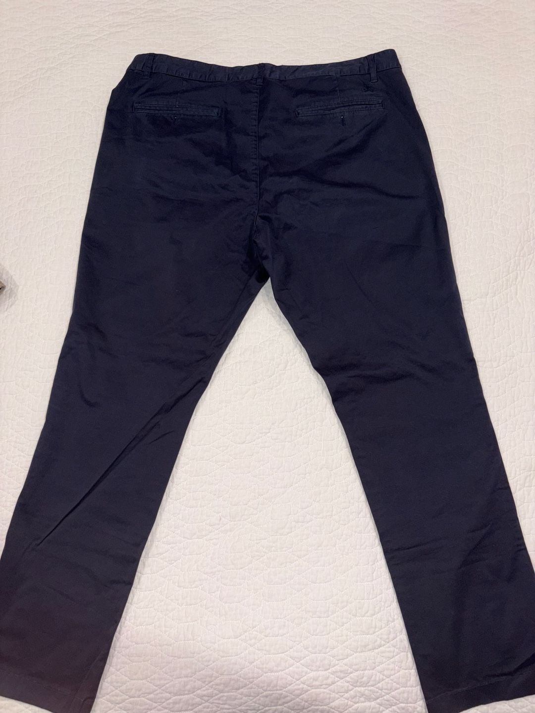 Psycho Bunny Pants Mens 38 Navy Blue Stretch Chino Golf Flat Front Cotton 7