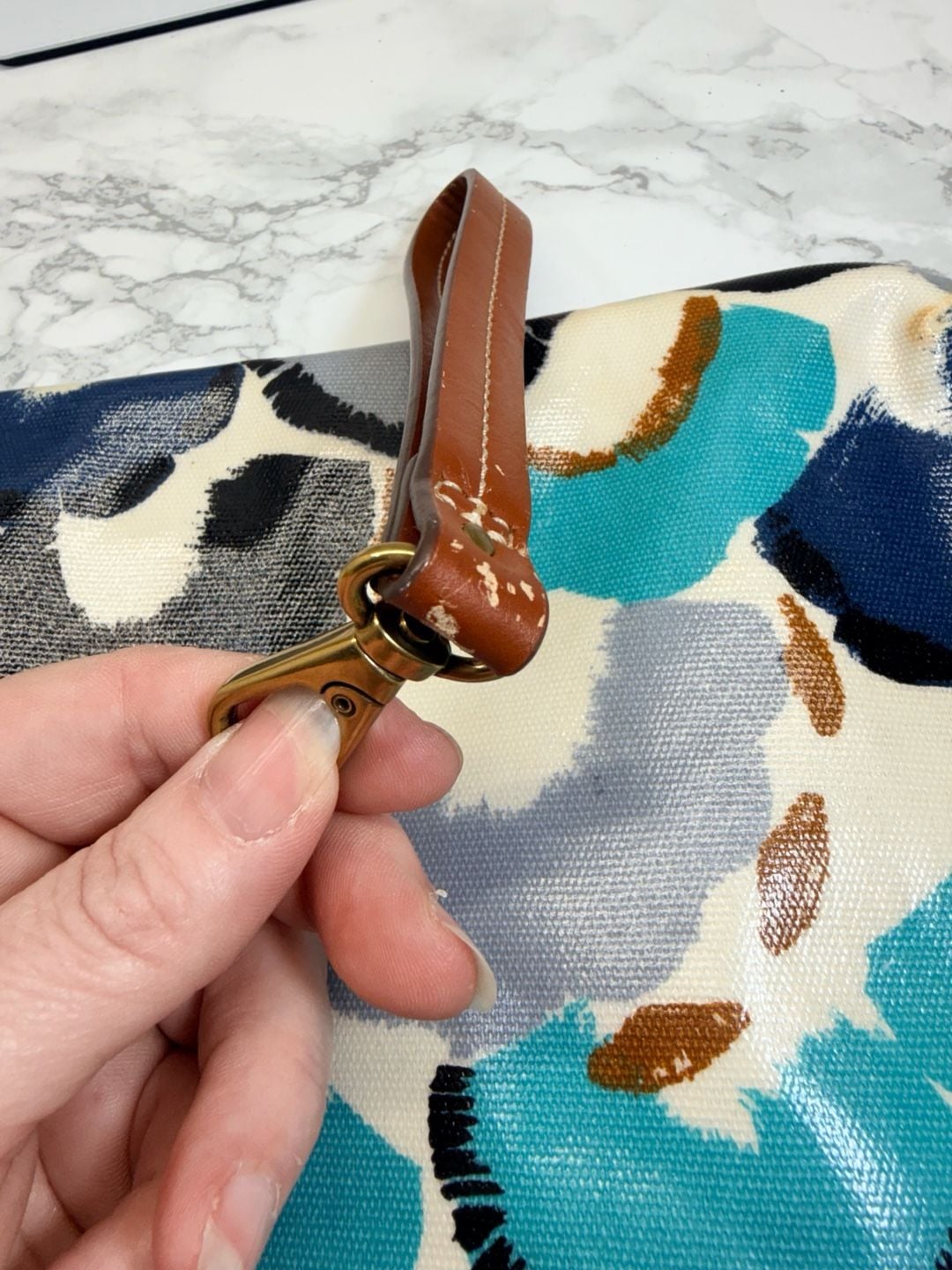 Fossil Floral Print Coated Canvas Wristlet Pouch Set 4